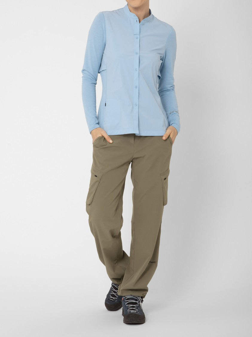 Lamunt Brown Serena Travel High-Waist Straight Pants
