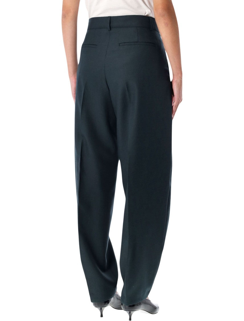 Soeur Graham Teal Blue Virgin Wool Trousers