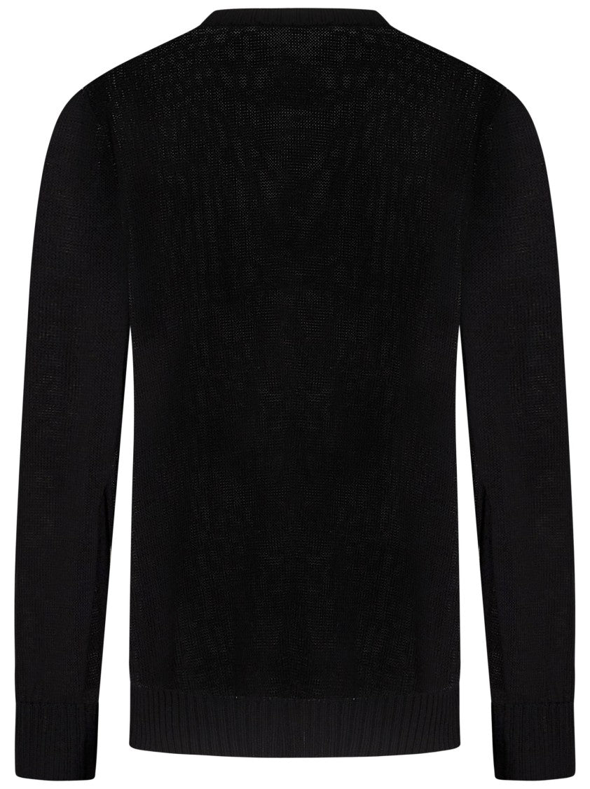 Jil Sander Fine Open-Stitch Knit Crewneck Sweater