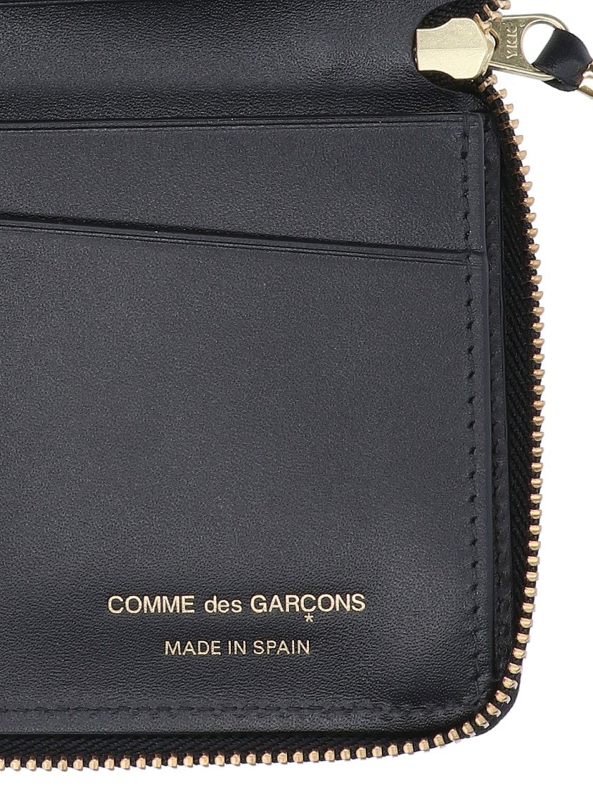 Comme Des Garçons Black Logo Leather Wallet