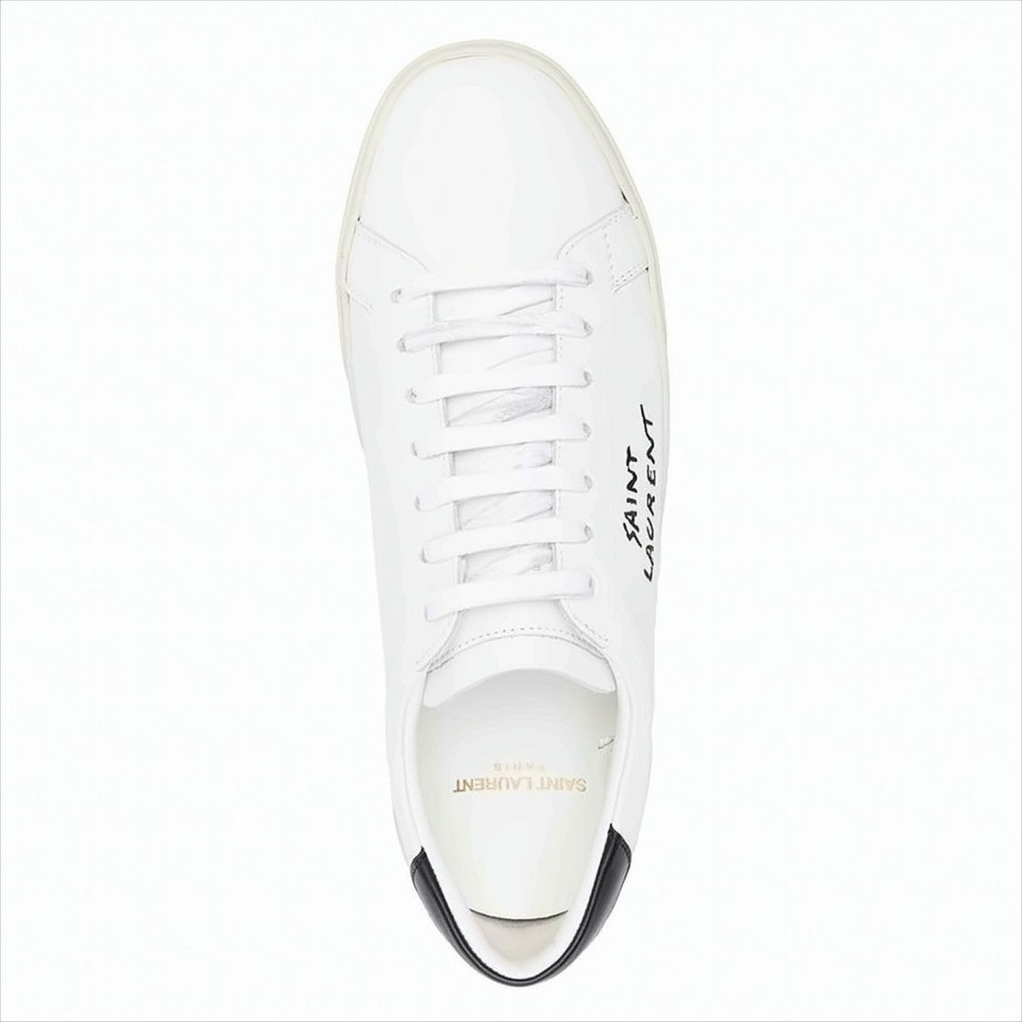 Saint Laurent Low-Top Sneakers In Smooth White Calf Leather