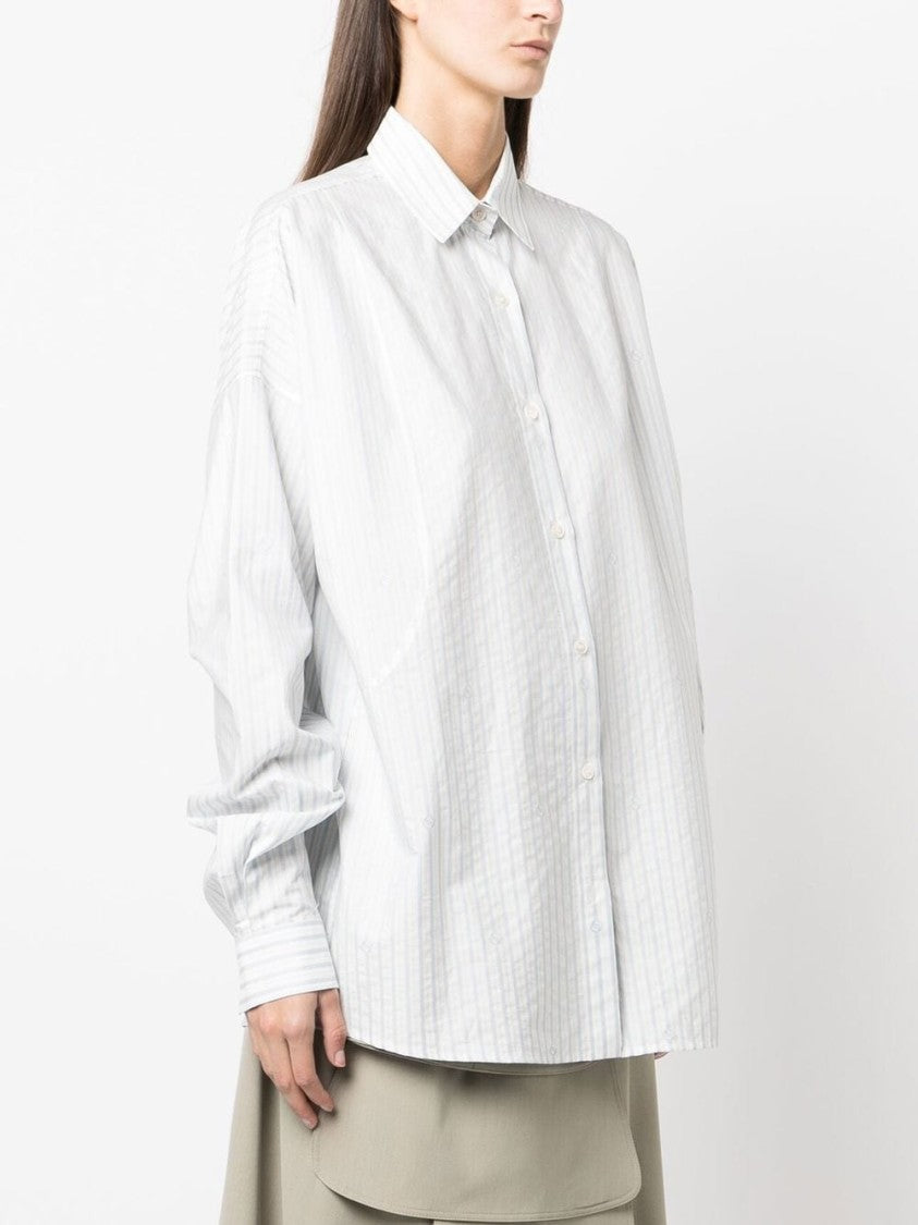 Stella Mccartney White Shirt Relaxed Fit Cotton Shirt