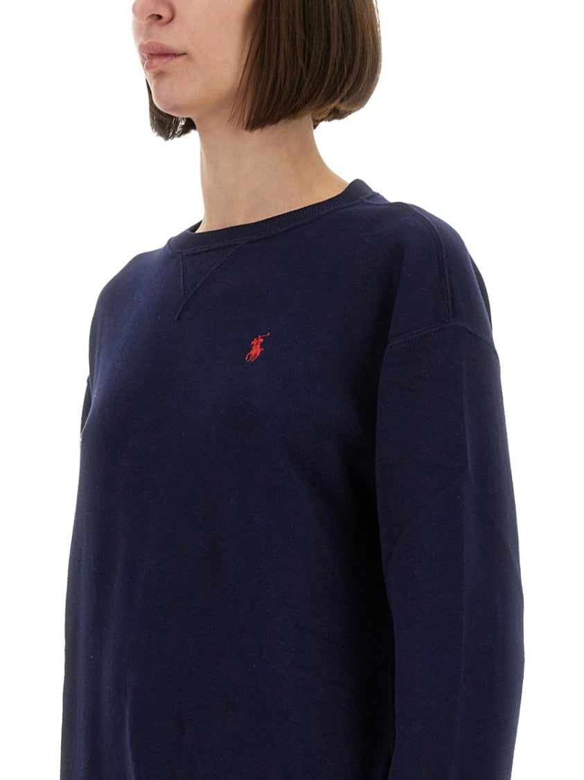 Polo Ralph Lauren Crew Neck Sweatshirt With Subtle Logo Detail
