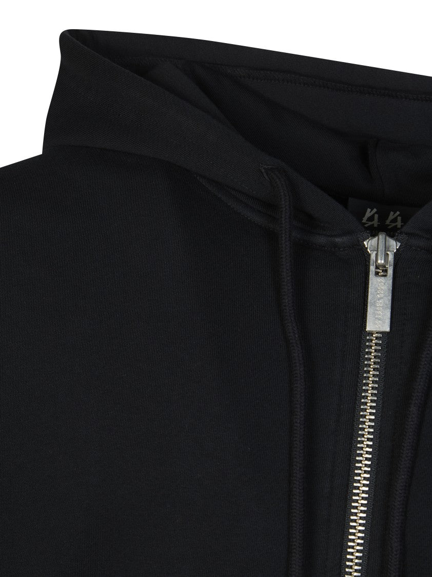 44 Label Group White Graphic Print Zip Hoodie