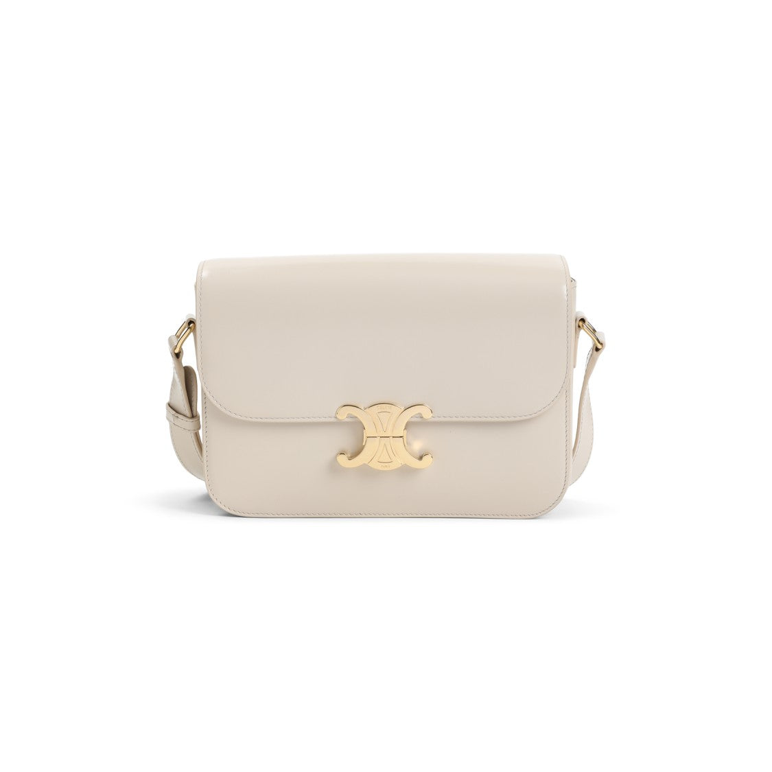 Celine Pale Beige Calf Leather Classique Triomphe Bag