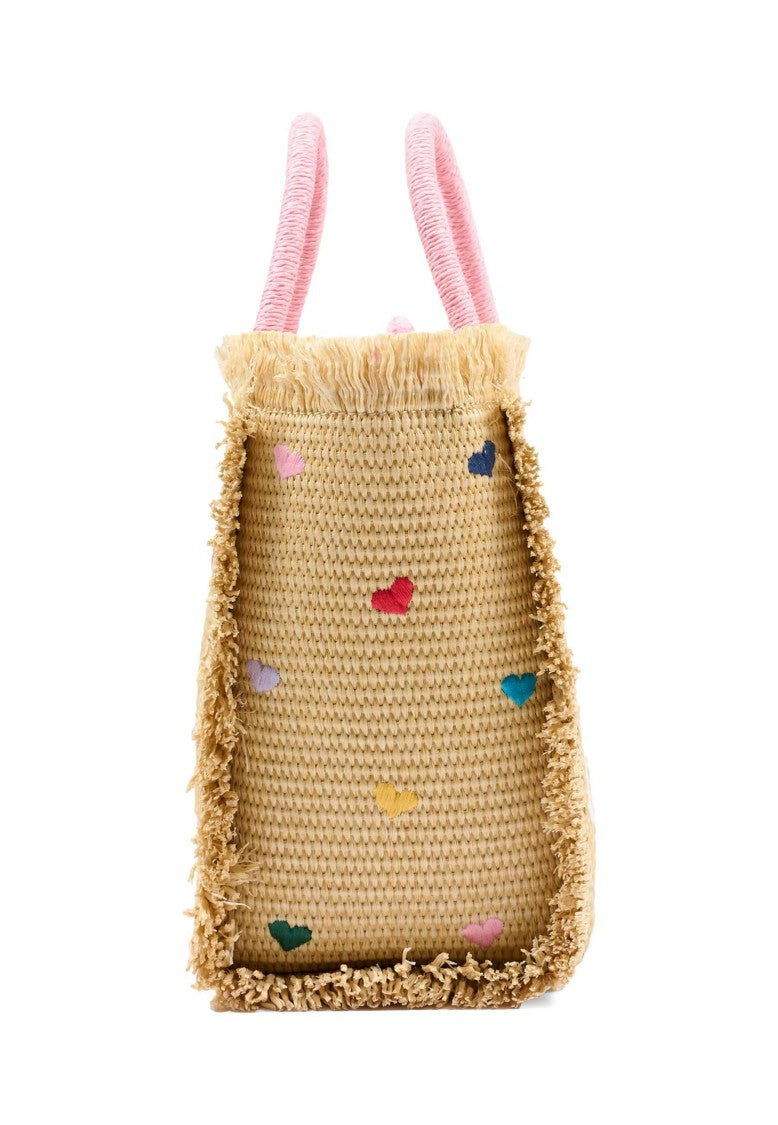 Mc2 Saint Barth Yellow Colette Straw Handbag