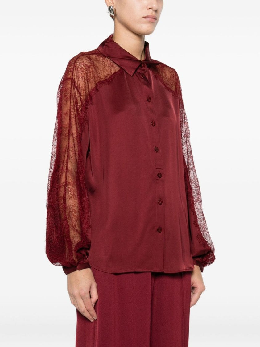 Twinset U&B Structured Red Shirt With Classic Design