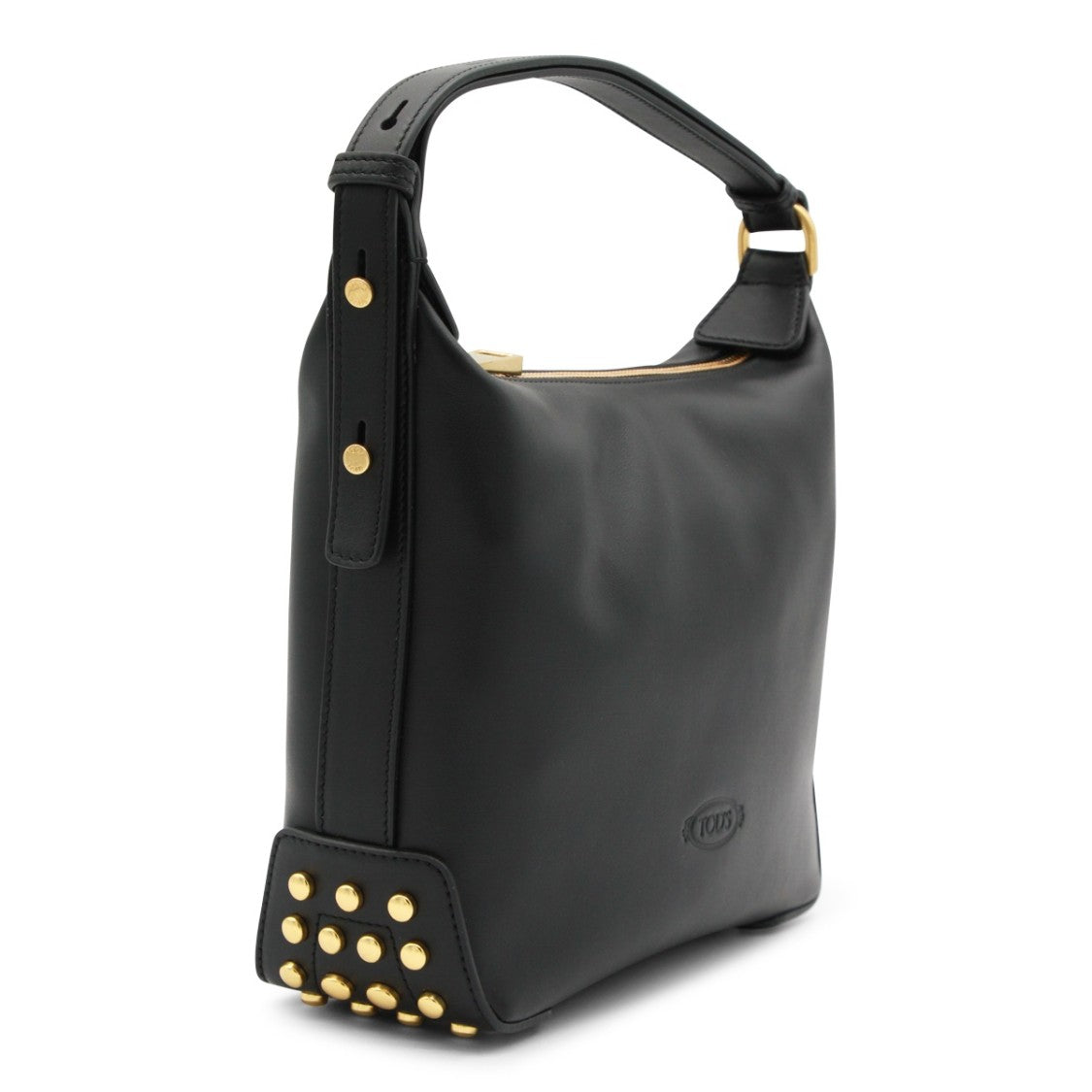 Tod's Black Metal Dots Gommino Leather Mini Shoulder Bag