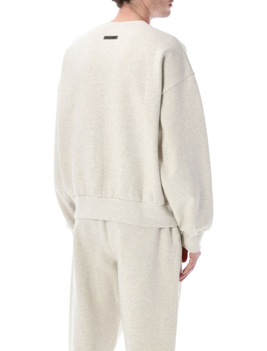 Fear Of God Essentials Embossed Crewneck Oatmeal Heather Sweatshirt