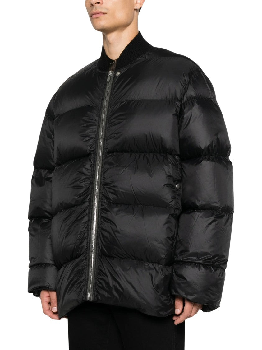 Rick Owens Black Classic Light Quilted Down Jacket