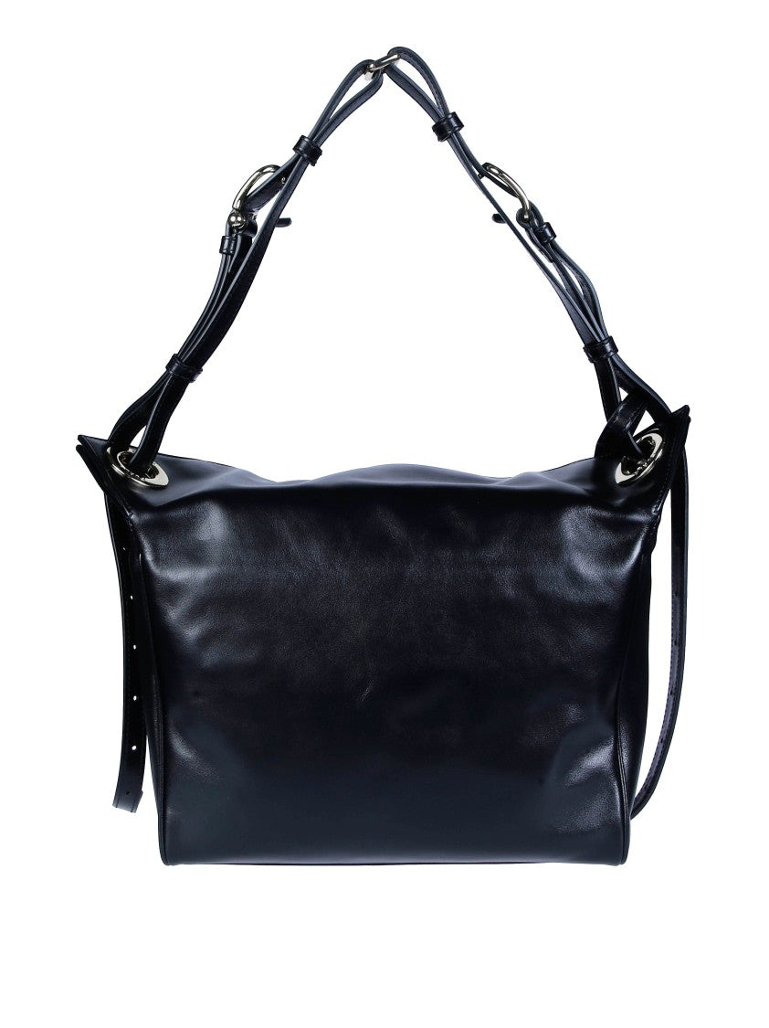 Furla Ginevra M Structured Leather Shoulder Bag