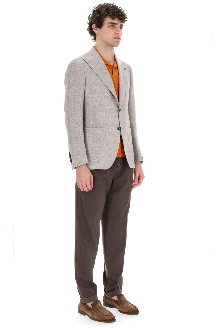 Tagliatore Pino Lerario Line Linen-Wool Knitted Jacket