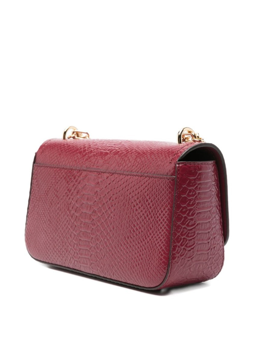 Michael Kors Textured Snake-Embossed Shoulder Bag