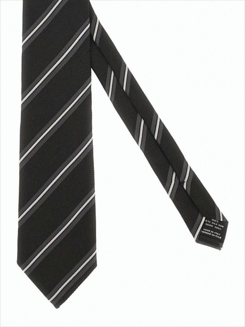 Tom Ford Silk Necktie With Diagonal Stripes