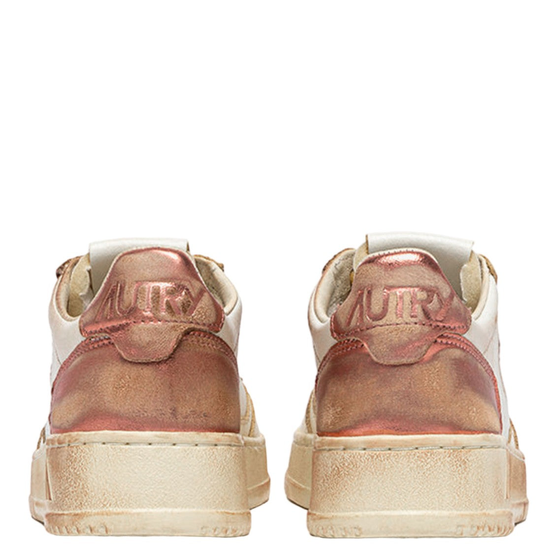 Autry Medalist Super Vintage Sneakers With Contrast Metallic Accents