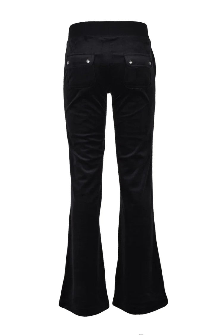 Juicy Couture Juicy Couture Black Velvet Sweatpants