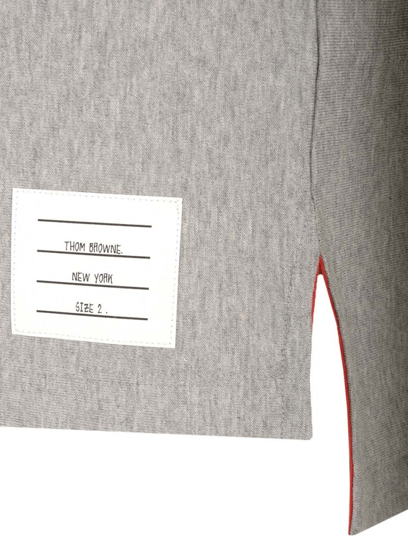 Thom Browne Grey Crew Neck T-Shirt