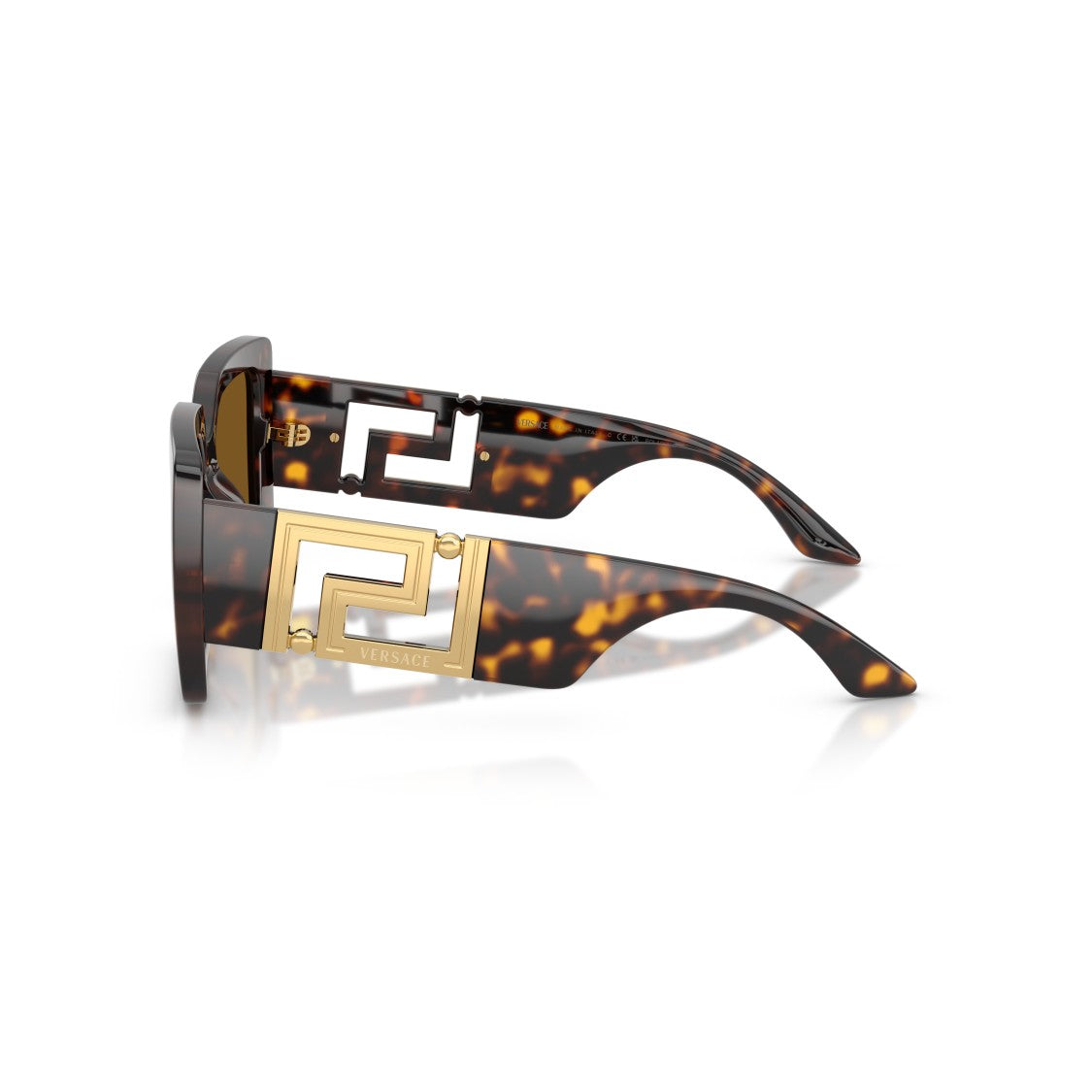 Versace 0Ve4505u Rectangular Tortoiseshell Sunglasses