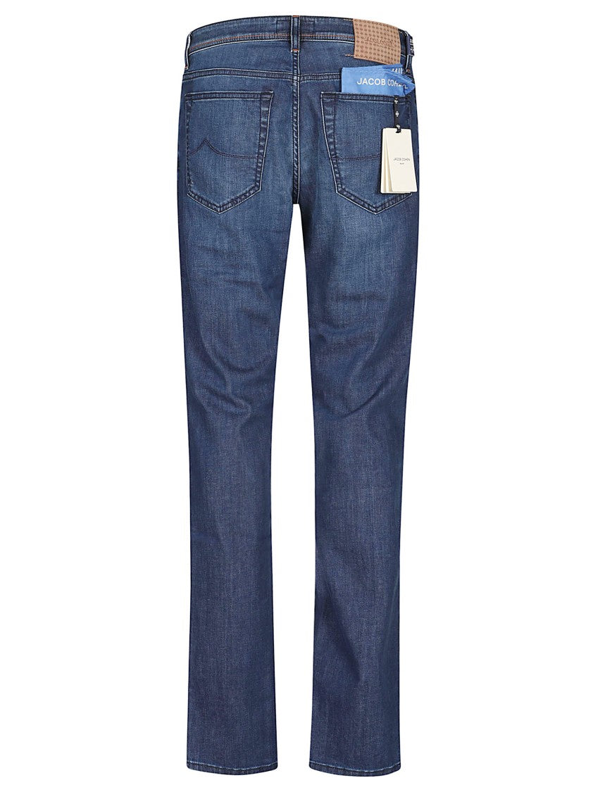Jacob Cohen Slim Fit Denim Jeans With Classic Five-Pocket Design