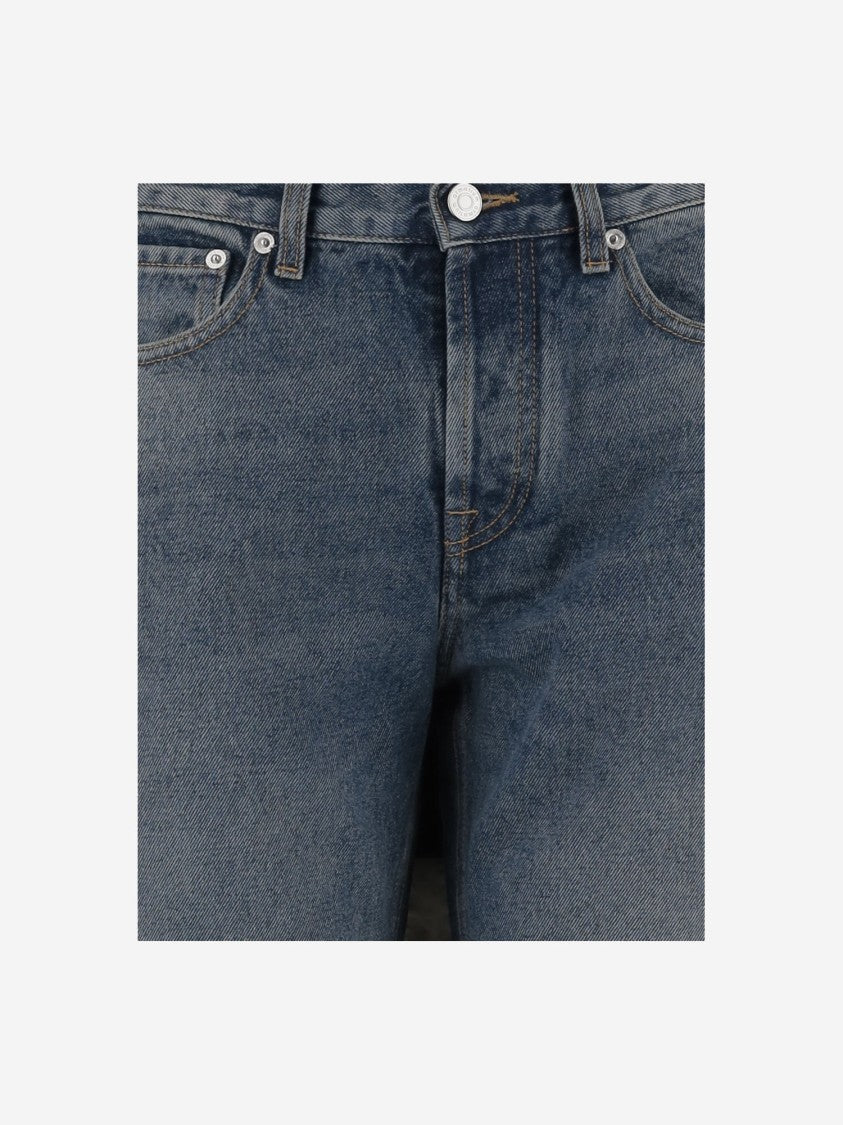Armarium Washed Denim Jeans With Classic Five-Pocket Design
