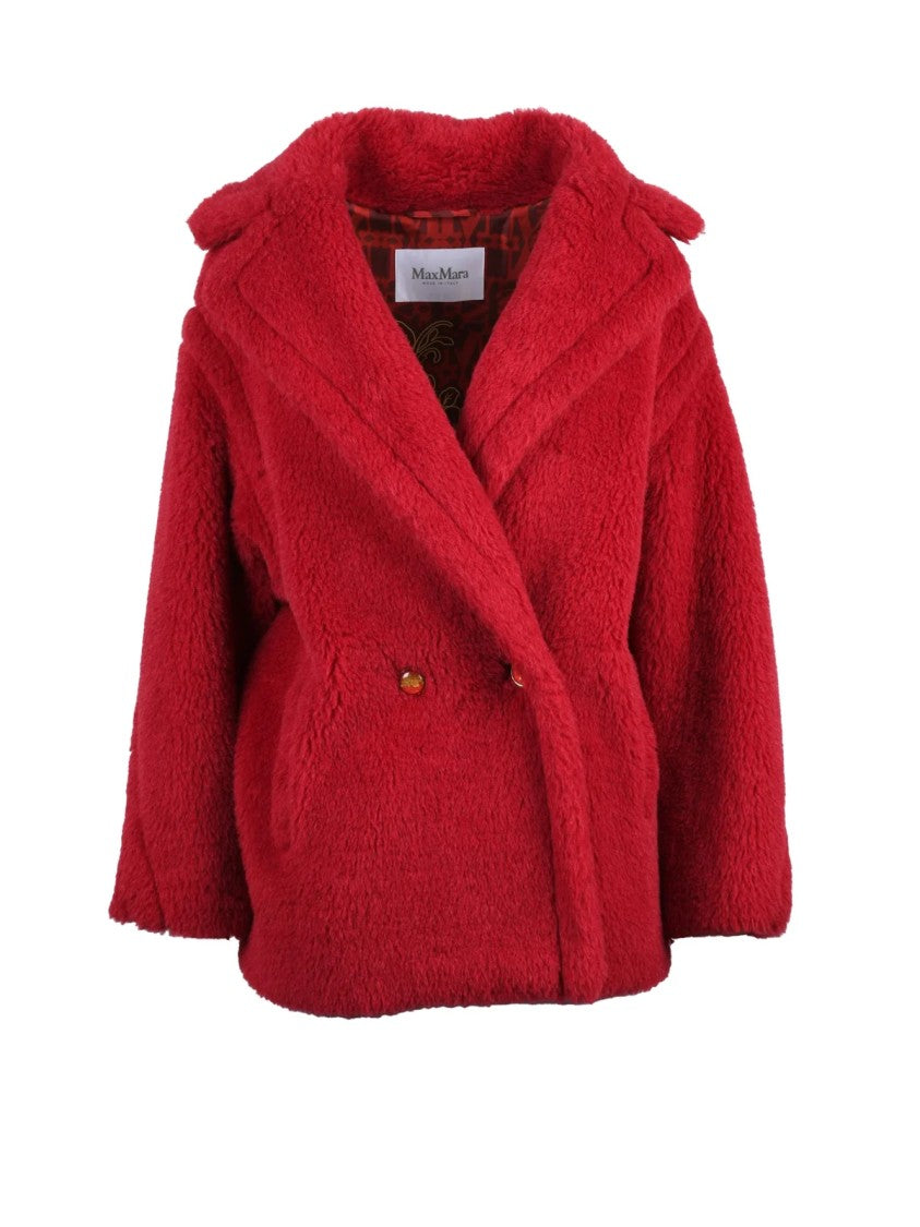 Max Mara Red Alpaca-Wool Cuba Coat