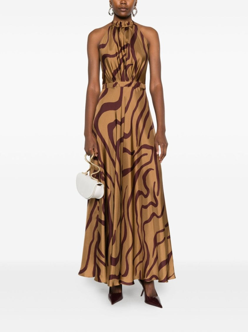 Raquel Diniz Flowing Silk Maxi Dress