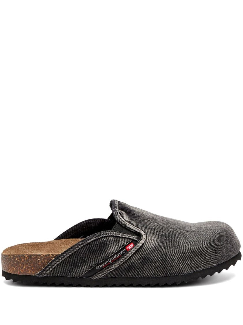Diesel Textured Slip-On Sandals