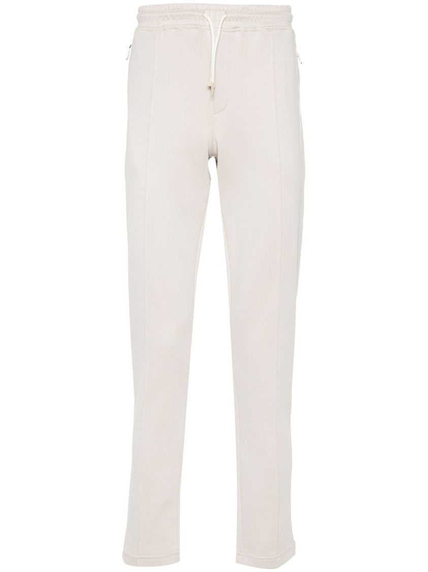 Eleventy Beige Casual Trousers With Drawstring Waist