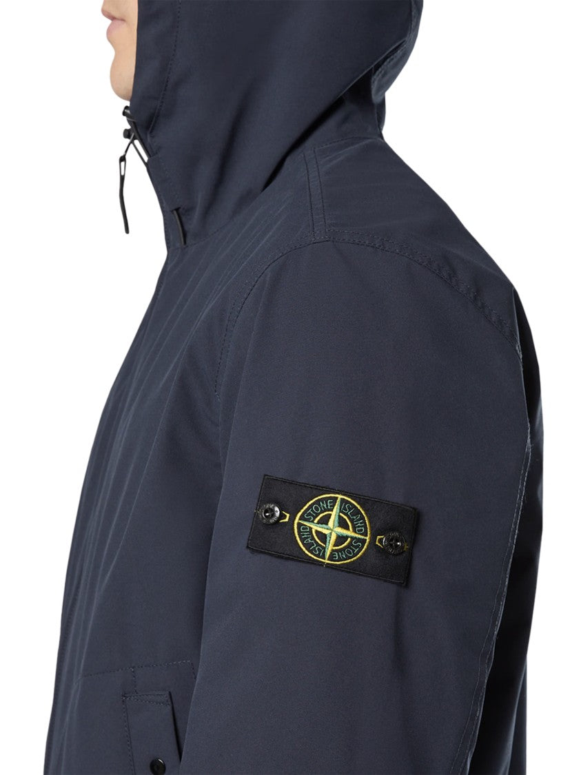 Stone Island Short Parka With Matte Finish