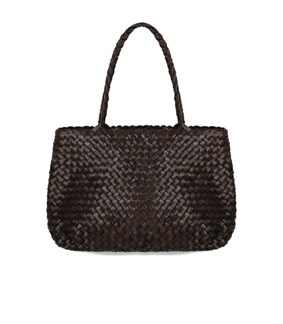 Dragon Diffusion Vintage Mesh Dark Brown Shoulder Bag