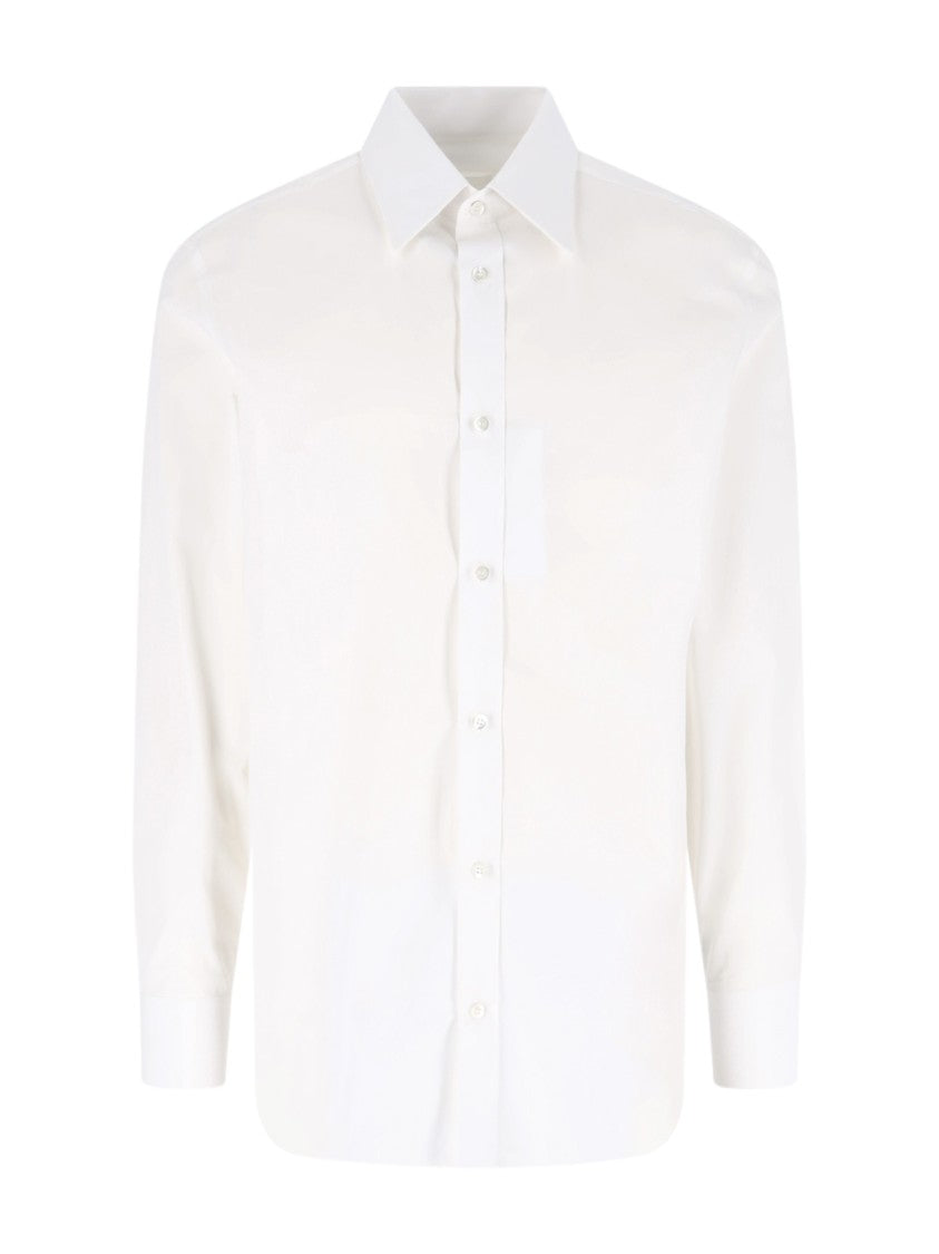 Maison Margiela White Classic Long-Sleeve Cotton Shirt