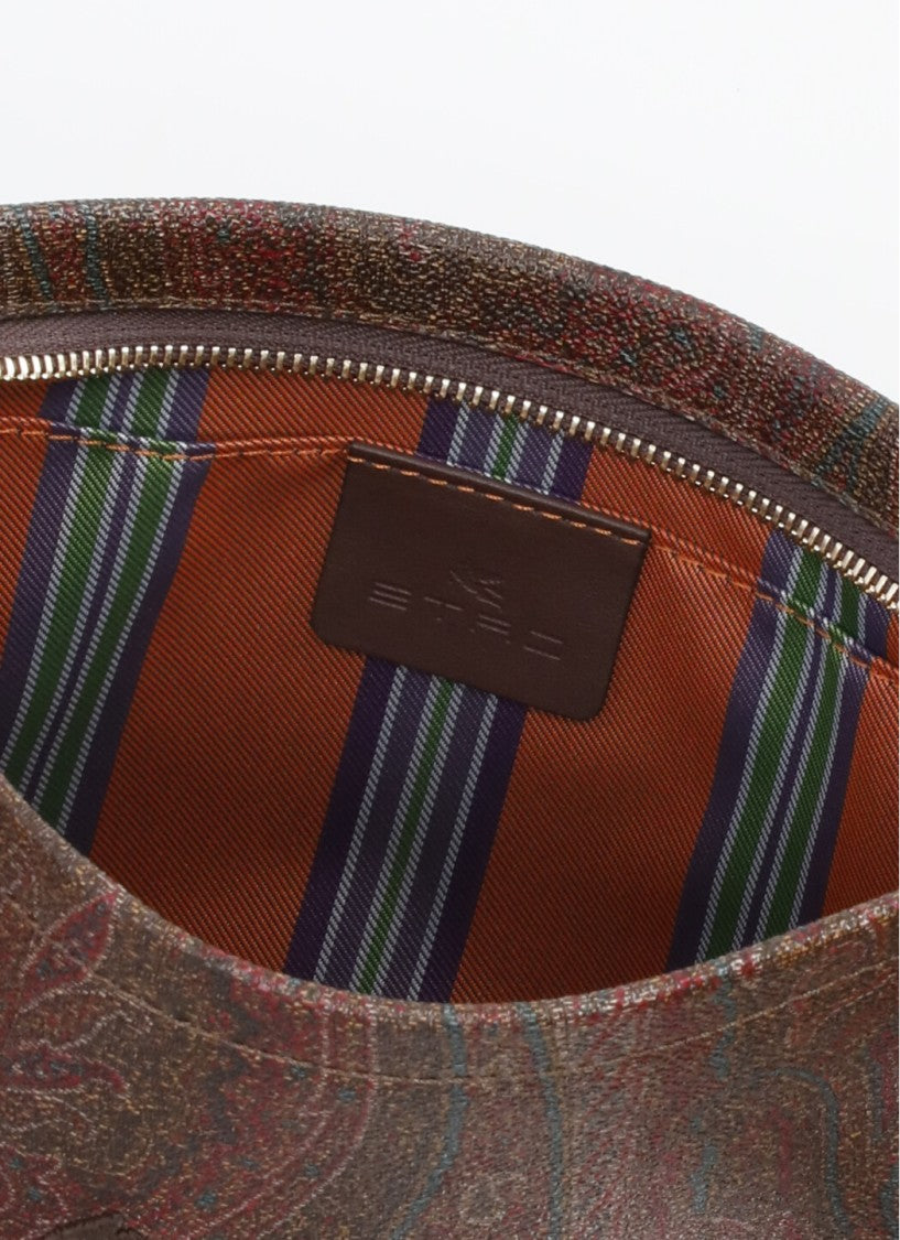 Etro Rectangular Paisley Pattern Pochette With Embroidered Pegaso Logo