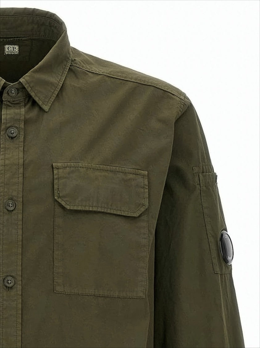 C.P. Company Long-Sleeve Utilitarian Shirt With Structured Collar