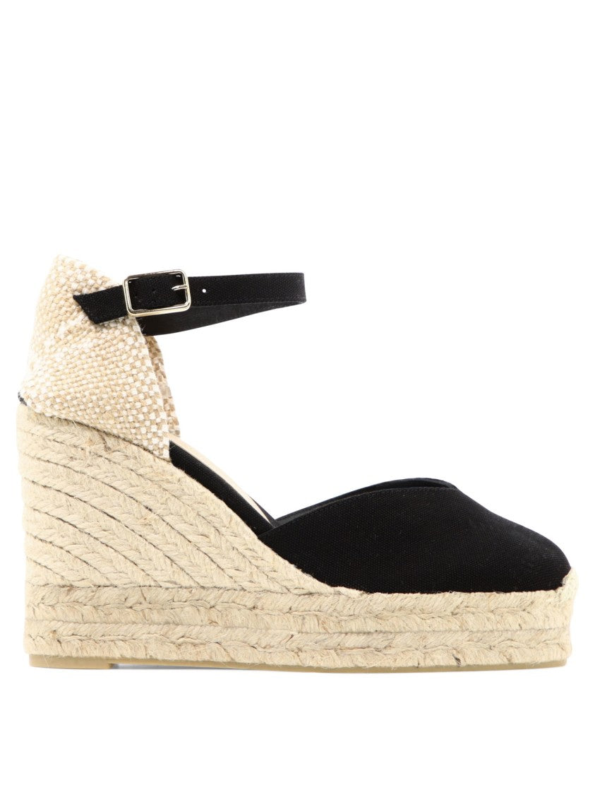 Castaner Wedge Heel Espadrilles With V-Neckline And Ankle Strap