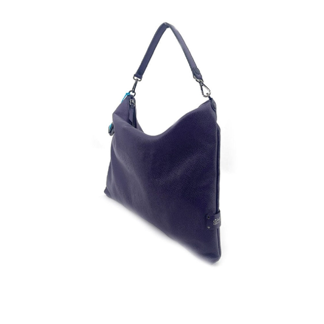 Gabs Hammered Calfskin Shoulder Bag With Ribbon Strap