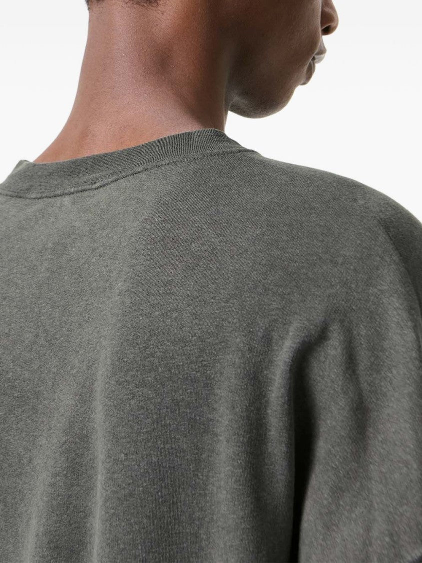 Our Legacy Grey Boxy Ribbed Knit Sweater