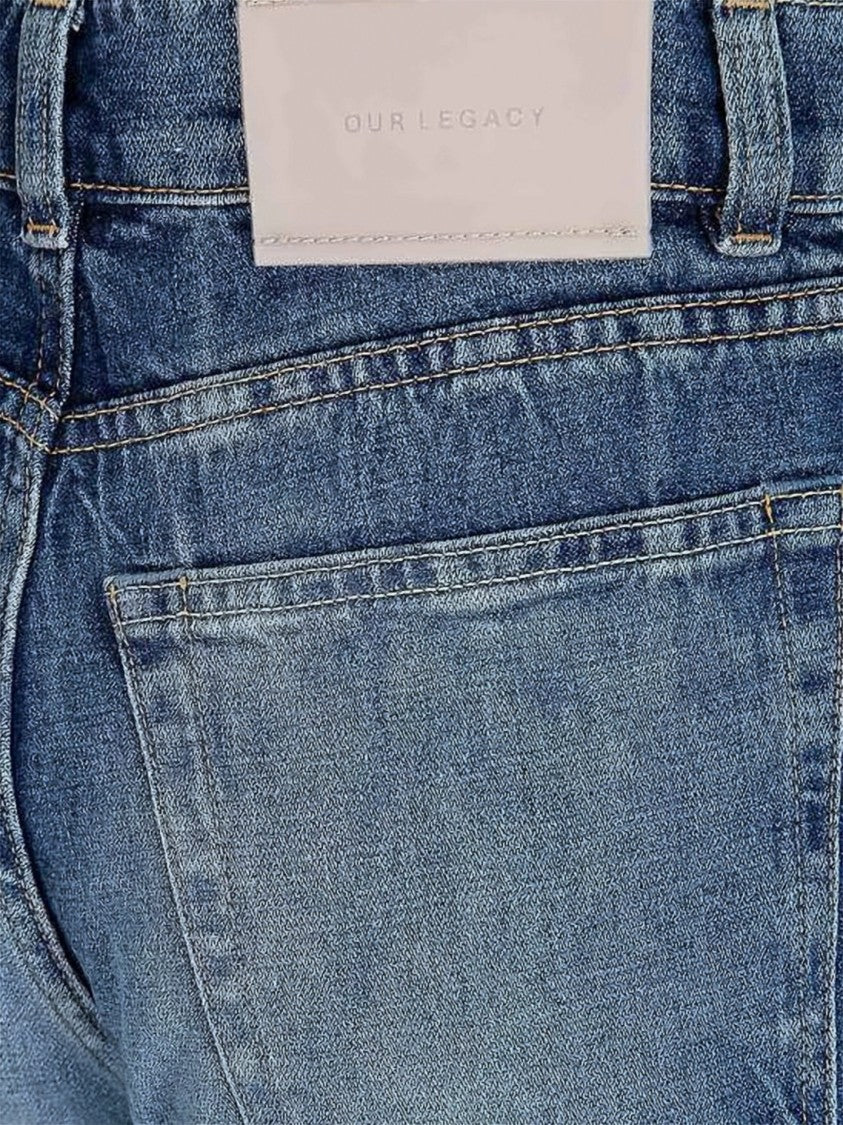 Our Legacy Blue Medium Wash Fading Whiskering Jeans