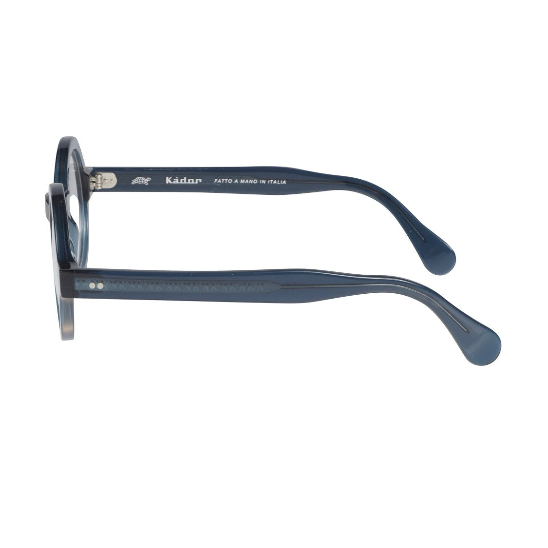 Kador Arkistar/K-45 Round Frame Eyeglasses With Translucent Deep Blue Finish
