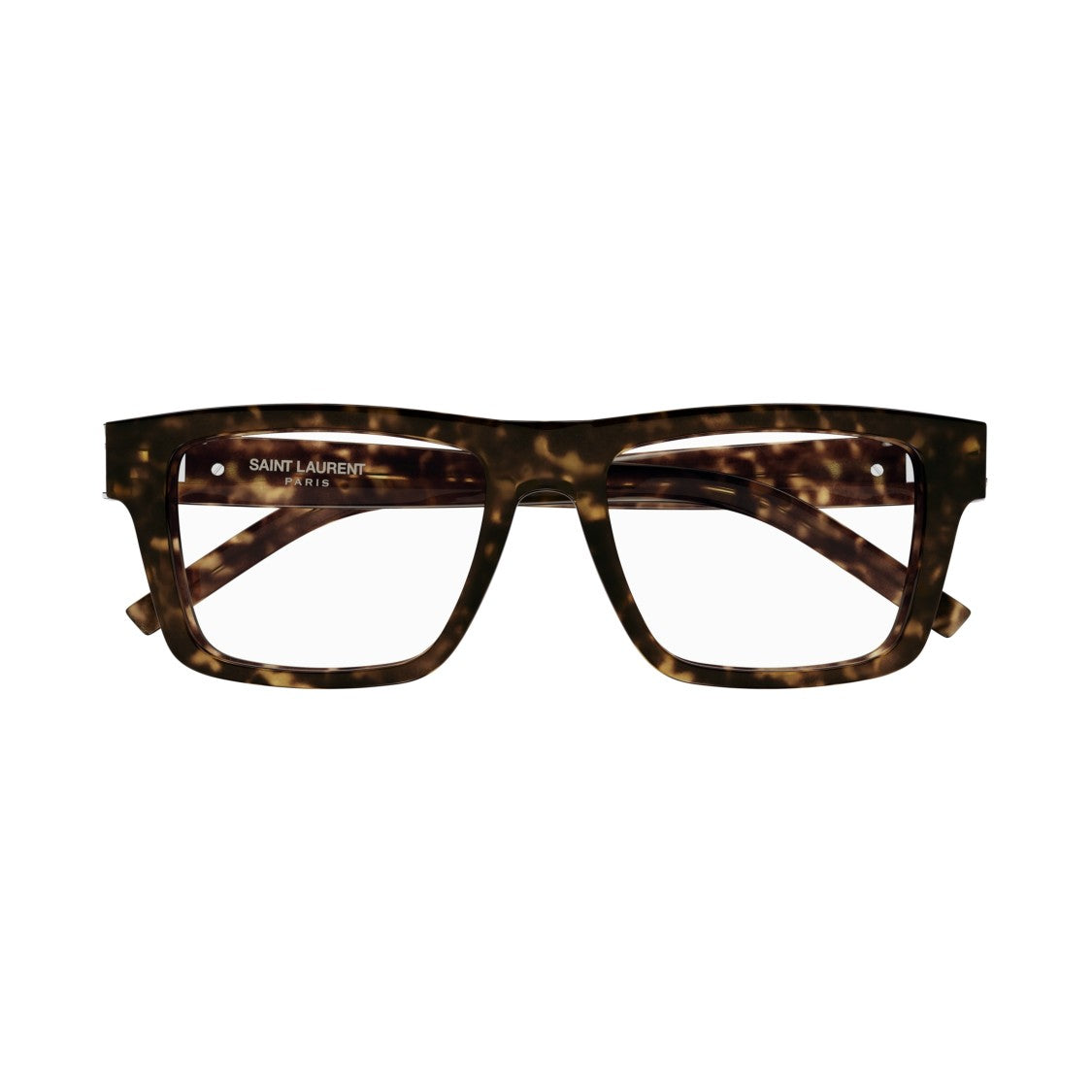 Saint Laurent Sl M10_B Bold Rectangular Tortoiseshell Frame Eyeglasses