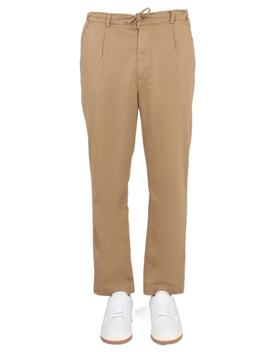 East Harbour Surplus Straight-Leg Casual Pants With Front Button Closure