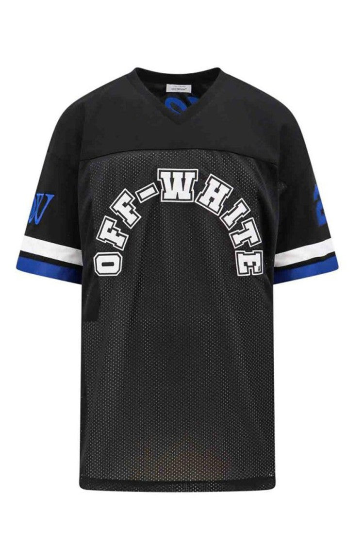 Off-White Black Mesh Baseball Polyester T-Shirt