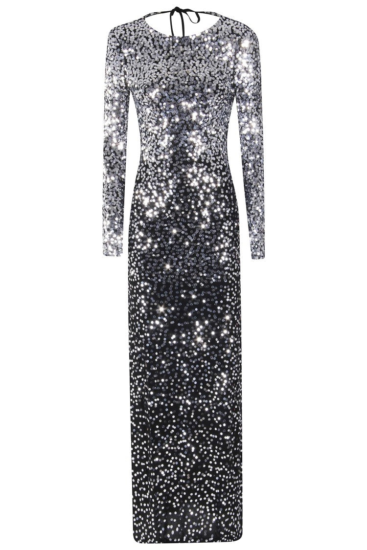 Rabanne All-Over Sequin Jersey Fitted Dress