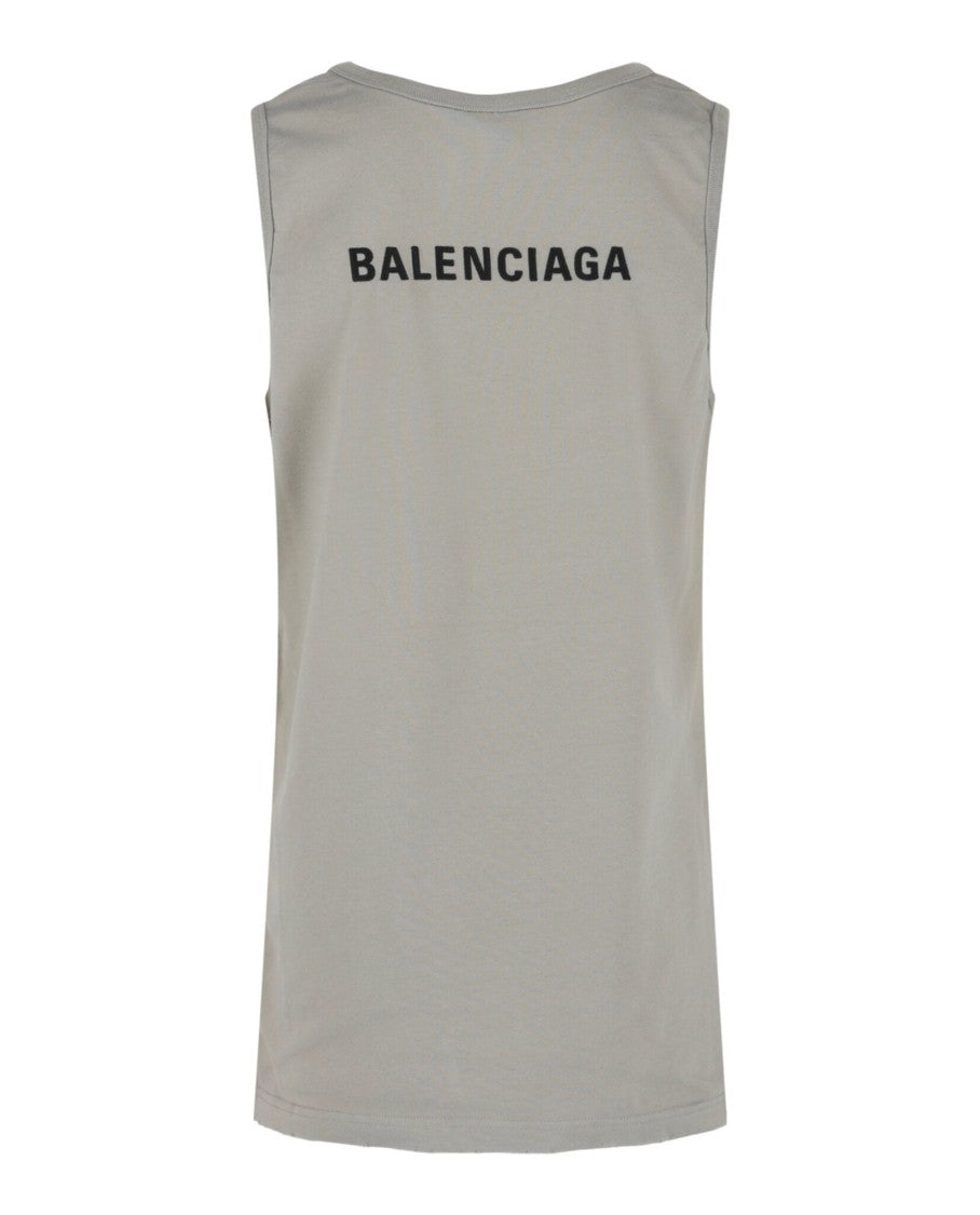 Balenciaga Embroidered Logo Tank