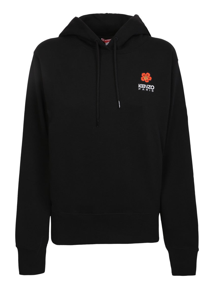 Kenzo Black Boke Flower Motif Sweatshirts