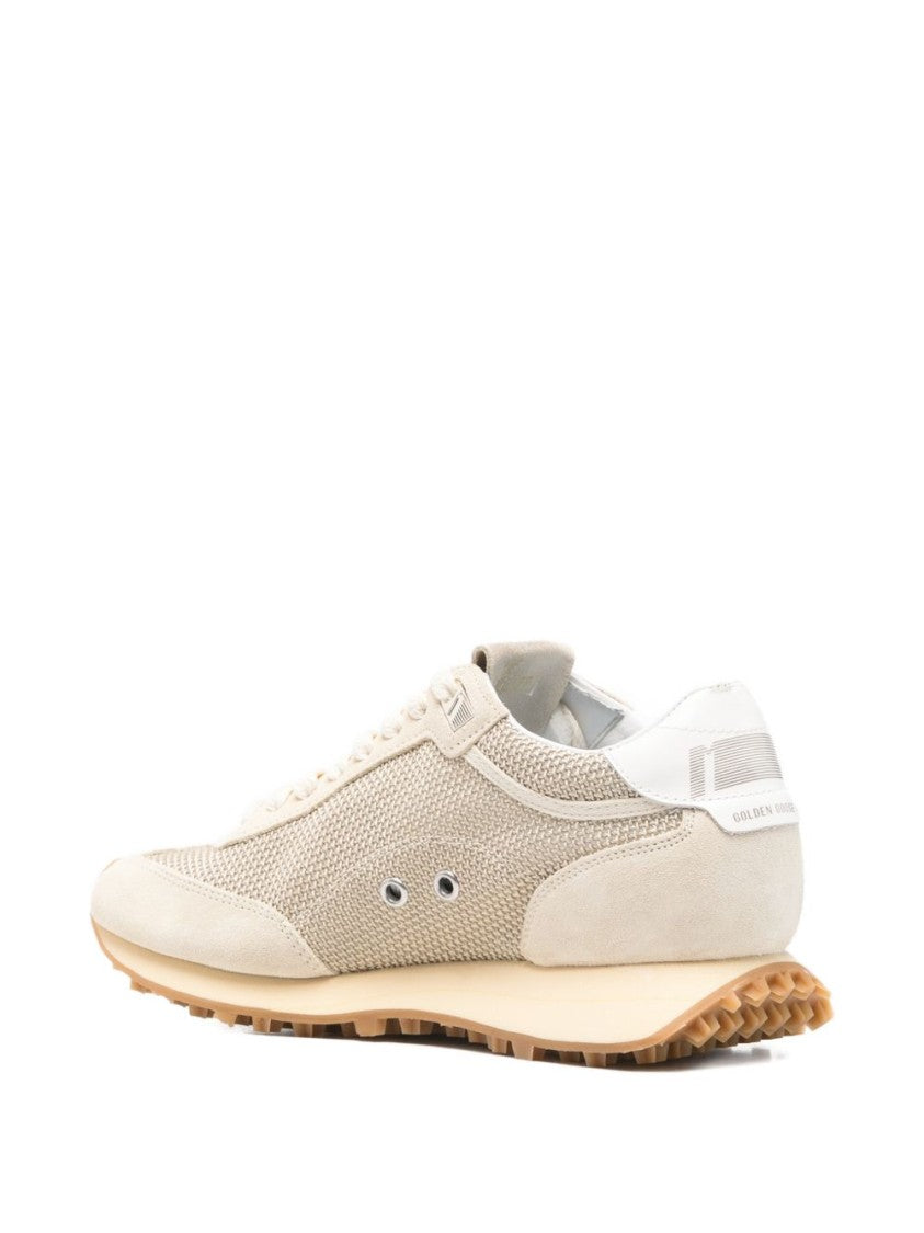 Golden Goose Textured Mesh Sneakers With Bold Star Graphic