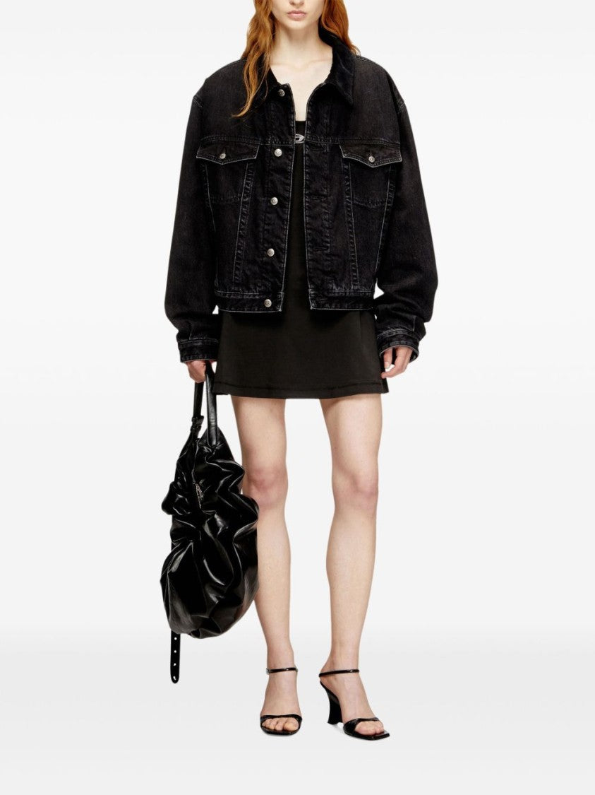 Diesel Flared Mini Dress With Spaghetti Straps