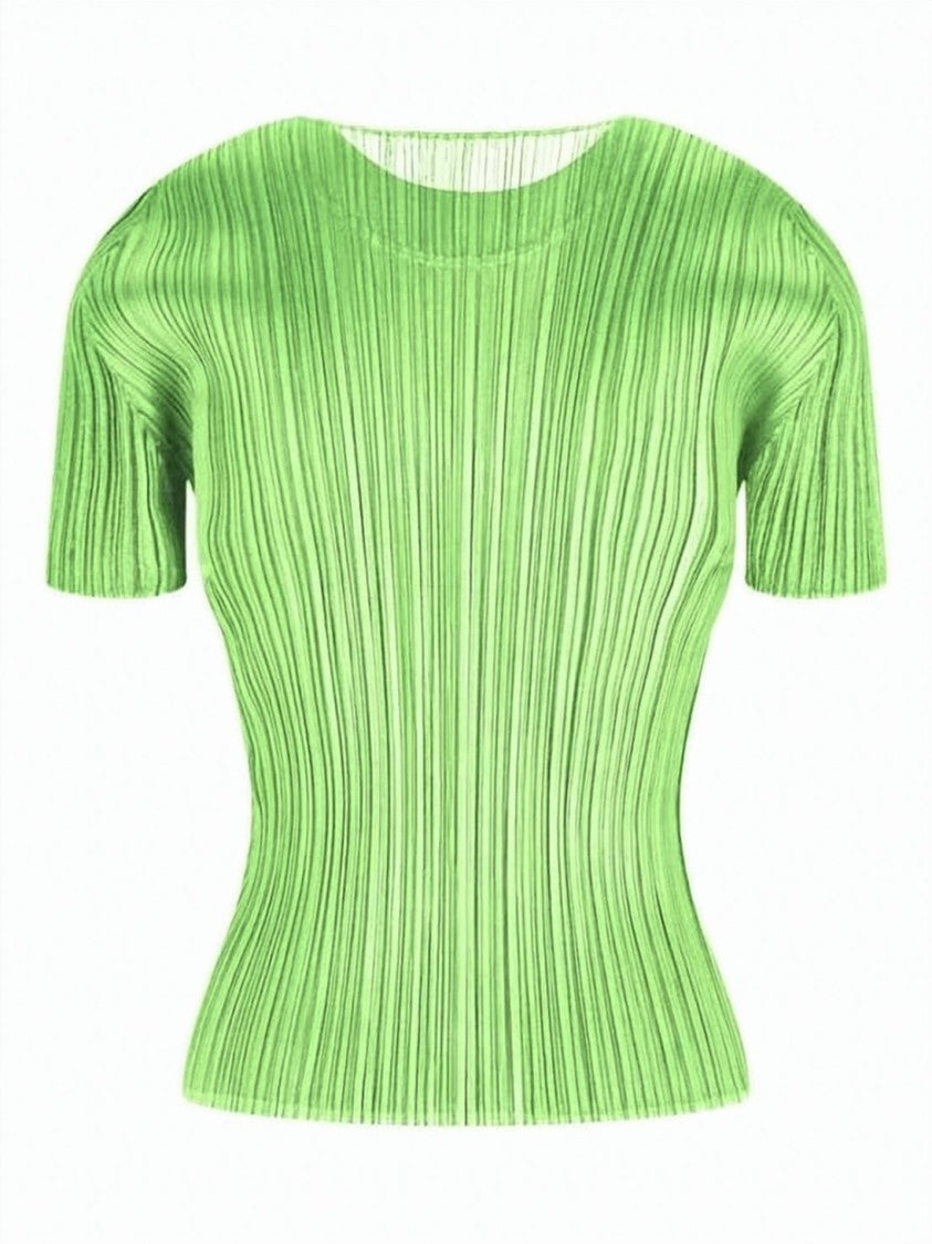 Pleats Please Pleated Texture Short-Sleeved Top