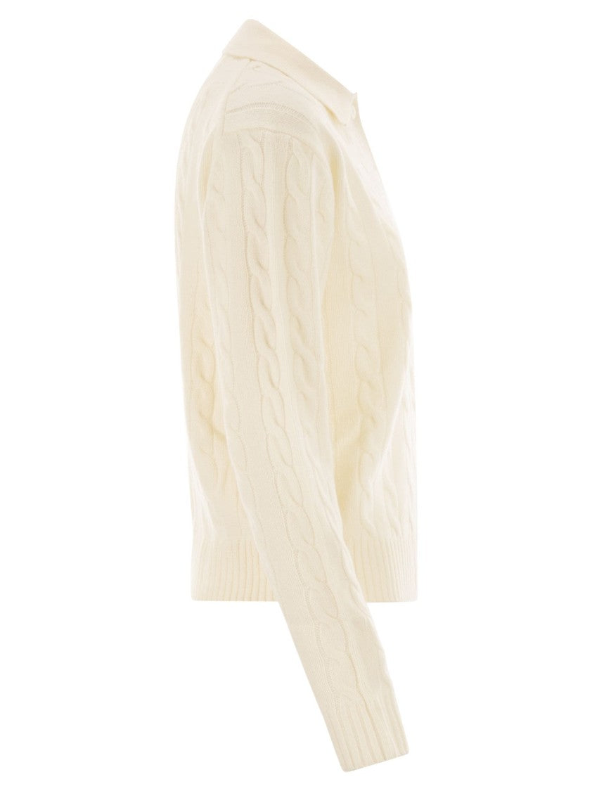Mc2 Saint Barth Savoy - Cable Knit Wool Jumper