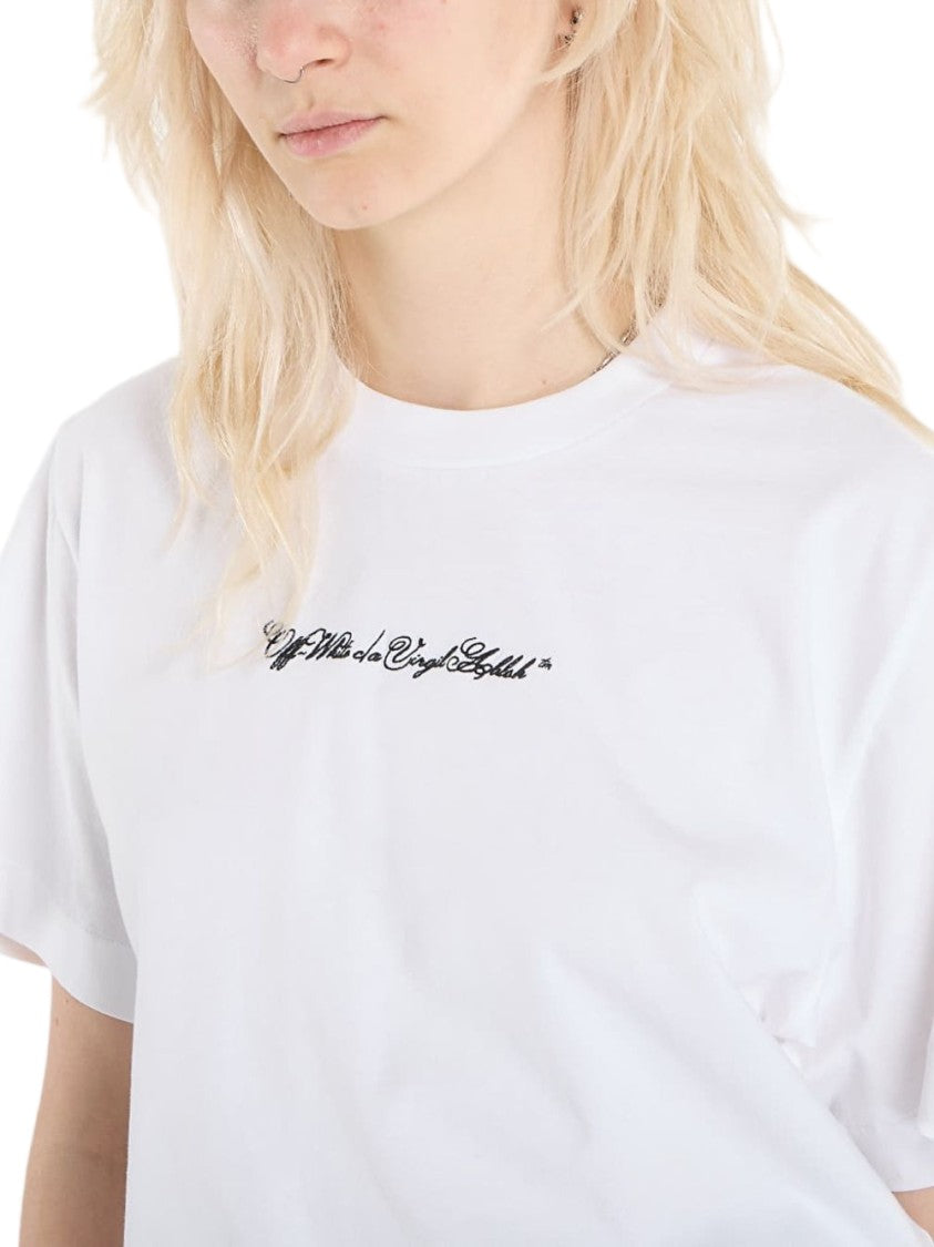 Off-White White Short-Sleeve Graphic T-Shirt