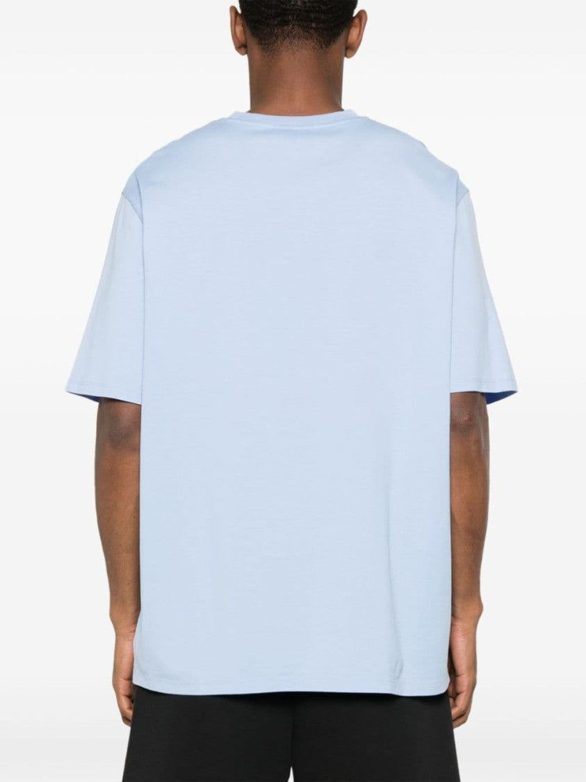 Lanvin Cornflower Blue Cotton Jersey T-Shirt
